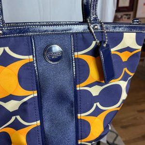 Coach multi color bag